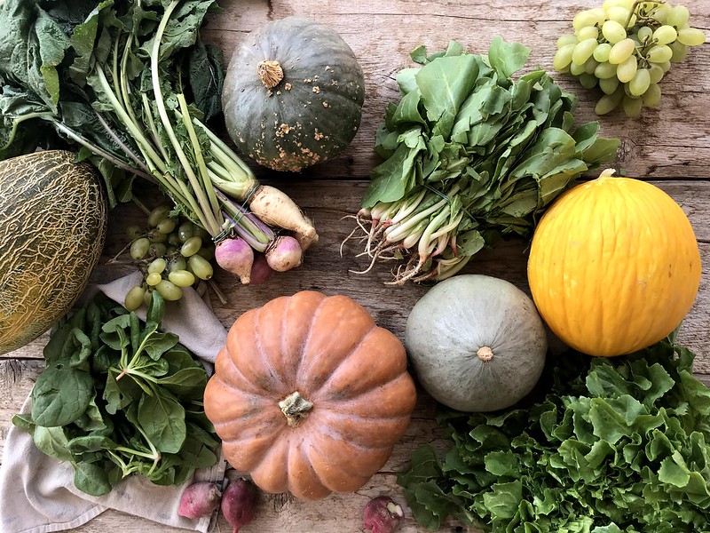 Frutta e verdura di stagione a ottobre
